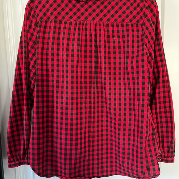 Talbots Red & Black Blouse - Picture 2 of 10